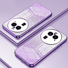 Silikon Schutzhülle Ultra Dünn Flexible Tasche Durchsichtig Transparent SY2 für Oppo Find X6 Pro 5G Violett