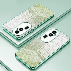 Silikon Schutzhülle Ultra Dünn Flexible Tasche Durchsichtig Transparent SY2 für Oppo Reno10 Pro+ Plus 5G Grün