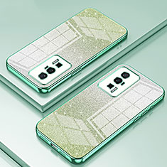 Silikon Schutzhülle Ultra Dünn Flexible Tasche Durchsichtig Transparent SY2 für Xiaomi Poco F5 Pro 5G Grün