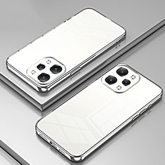 Silikon Schutzhülle Ultra Dünn Flexible Tasche Durchsichtig Transparent SY2 für Xiaomi Redmi 12 4G Silber