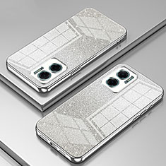 Silikon Schutzhülle Ultra Dünn Flexible Tasche Durchsichtig Transparent SY2 für Xiaomi Redmi Note 11E 5G Silber