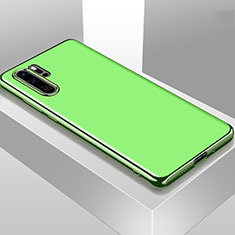 Silikon Schutzhülle Ultra Dünn Flexible Tasche Durchsichtig Transparent T01 für Huawei P30 Pro Grün