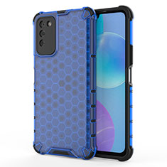 Silikon Schutzhülle Ultra Dünn Flexible Tasche Durchsichtig Transparent U01 für Huawei Honor 30 Lite 5G Blau