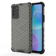 Silikon Schutzhülle Ultra Dünn Flexible Tasche Durchsichtig Transparent U01 für Huawei Honor 30 Lite 5G Schwarz