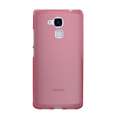 Silikon Schutzhülle Ultra Dünn Handyhülle Hülle Durchsichtig Transparent für Huawei GR5 Mini Rosa