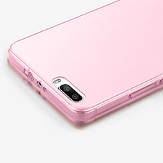 Silikon Schutzhülle Ultra Dünn Handyhülle Hülle Durchsichtig Transparent für Huawei Honor 6 Plus Rosa