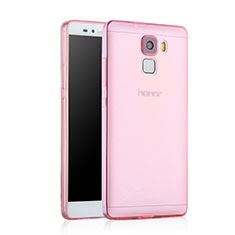 Silikon Schutzhülle Ultra Dünn Handyhülle Hülle Durchsichtig Transparent für Huawei Honor 7 Dual SIM Rosa