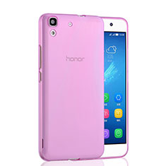 Silikon Schutzhülle Ultra Dünn Handyhülle Hülle Durchsichtig Transparent für Huawei Y6 Rosa