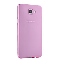 Silikon Schutzhülle Ultra Dünn Handyhülle Hülle Durchsichtig Transparent für Samsung Galaxy A9 (2016) A9000 Rosa