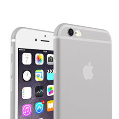 Silikon Schutzhülle Ultra Dünn Handyhülle Hülle Durchsichtig Transparent Matt für Apple iPhone 6S Plus Grau