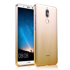 Silikon Schutzhülle Ultra Dünn Hülle Durchsichtig Farbverlauf für Huawei G10 Gelb