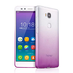 Silikon Schutzhülle Ultra Dünn Hülle Durchsichtig Farbverlauf für Huawei GR5 Violett
