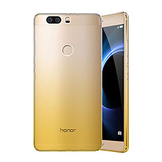 Silikon Schutzhülle Ultra Dünn Hülle Durchsichtig Farbverlauf für Huawei Honor V8 Gelb
