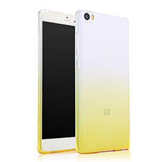 Silikon Schutzhülle Ultra Dünn Hülle Durchsichtig Farbverlauf für Xiaomi Mi Note Gelb