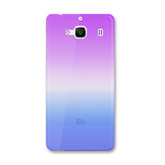Silikon Schutzhülle Ultra Dünn Hülle Durchsichtig Farbverlauf für Xiaomi Redmi 2 Blau
