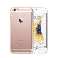 Silikon Schutzhülle Ultra Dünn Hülle Durchsichtig Transparent für Apple iPhone 6S Rosegold
