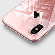 Silikon Schutzhülle Ultra Dünn Hülle Durchsichtig Transparent für Apple iPhone Xs Max Rosa