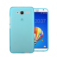 Silikon Schutzhülle Ultra Dünn Hülle Durchsichtig Transparent für Huawei Ascend GX1 Blau
