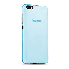 Silikon Schutzhülle Ultra Dünn Hülle Durchsichtig Transparent für Huawei Honor 4X Blau