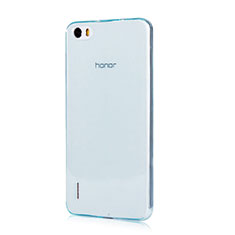 Silikon Schutzhülle Ultra Dünn Hülle Durchsichtig Transparent für Huawei Honor 6 Blau