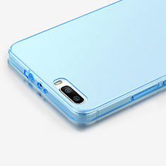 Silikon Schutzhülle Ultra Dünn Hülle Durchsichtig Transparent für Huawei Honor 6 Plus Blau