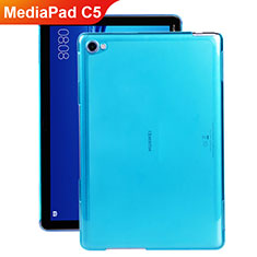 Silikon Schutzhülle Ultra Dünn Hülle Durchsichtig Transparent für Huawei MediaPad C5 10 10.1 BZT-W09 AL00 Blau