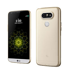 Silikon Schutzhülle Ultra Dünn Hülle Durchsichtig Transparent für LG G5 Gold