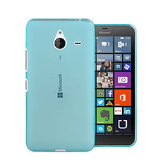 Silikon Schutzhülle Ultra Dünn Hülle Durchsichtig Transparent für Microsoft Lumia 640 XL Lte Blau
