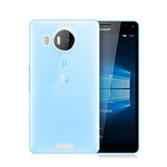 Silikon Schutzhülle Ultra Dünn Hülle Durchsichtig Transparent für Microsoft Lumia 950 XL Blau