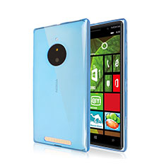 Silikon Schutzhülle Ultra Dünn Hülle Durchsichtig Transparent für Nokia Lumia 830 Blau
