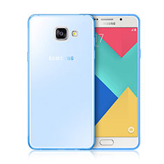 Silikon Schutzhülle Ultra Dünn Hülle Durchsichtig Transparent für Samsung Galaxy A3 (2016) SM-A310F Blau