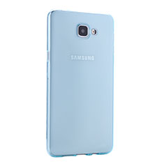 Silikon Schutzhülle Ultra Dünn Hülle Durchsichtig Transparent für Samsung Galaxy A9 (2016) A9000 Blau