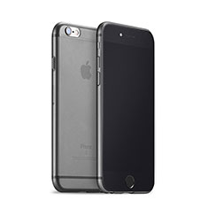 Silikon Schutzhülle Ultra Dünn Hülle Durchsichtig Transparent Matt für Apple iPhone 6S Plus Dunkelgrau