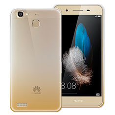 Silikon Schutzhülle Ultra Dünn Tasche Durchsichtig Farbverlauf für Huawei Enjoy 5S Gold