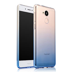 Silikon Schutzhülle Ultra Dünn Tasche Durchsichtig Farbverlauf für Huawei Honor 6A Blau
