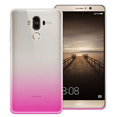 Silikon Schutzhülle Ultra Dünn Tasche Durchsichtig Farbverlauf für Huawei Mate 9 Rosa