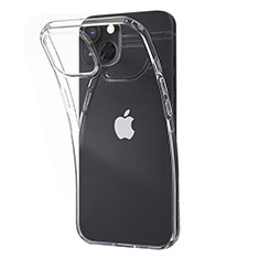 Silikon Schutzhülle Ultra Dünn Tasche Durchsichtig Transparent A02 für Apple iPhone 14 Plus Klar