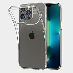 Silikon Schutzhülle Ultra Dünn Tasche Durchsichtig Transparent A06 für Apple iPhone 13 Pro Klar