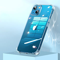 Silikon Schutzhülle Ultra Dünn Tasche Durchsichtig Transparent A06 für Apple iPhone 14 Klar