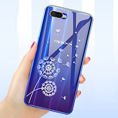 Silikon Schutzhülle Ultra Dünn Tasche Durchsichtig Transparent Blumen für Oppo RX17 Neo Klar