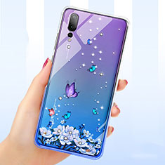 Silikon Schutzhülle Ultra Dünn Tasche Durchsichtig Transparent Blumen T01 für Huawei P20 Pro Plusfarbig