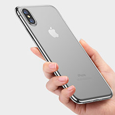 Silikon Schutzhülle Ultra Dünn Tasche Durchsichtig Transparent C05 für Apple iPhone Xs Klar