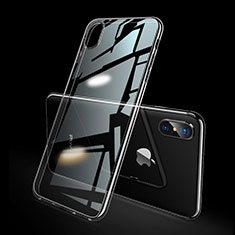 Silikon Schutzhülle Ultra Dünn Tasche Durchsichtig Transparent C08 für Apple iPhone Xs Max Klar