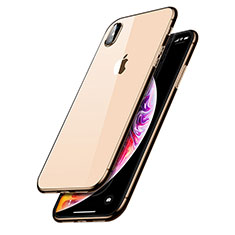 Silikon Schutzhülle Ultra Dünn Tasche Durchsichtig Transparent C14 für Apple iPhone Xs Klar