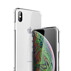Silikon Schutzhülle Ultra Dünn Tasche Durchsichtig Transparent C19 für Apple iPhone Xs Klar