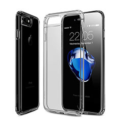 Silikon Schutzhülle Ultra Dünn Tasche Durchsichtig Transparent für Apple iPhone 8 Plus Grau