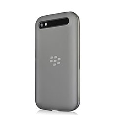 Silikon Schutzhülle Ultra Dünn Tasche Durchsichtig Transparent für Blackberry Classic Q20 Grau
