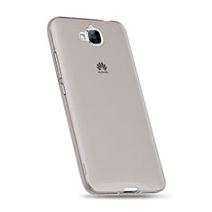 Silikon Schutzhülle Ultra Dünn Tasche Durchsichtig Transparent für Huawei Enjoy 5 Grau