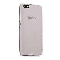Silikon Schutzhülle Ultra Dünn Tasche Durchsichtig Transparent für Huawei Honor 4X Grau
