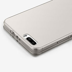 Silikon Schutzhülle Ultra Dünn Tasche Durchsichtig Transparent für Huawei Honor 6 Plus Grau